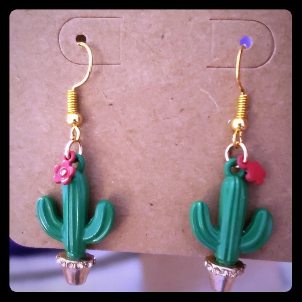 Cactus earrings